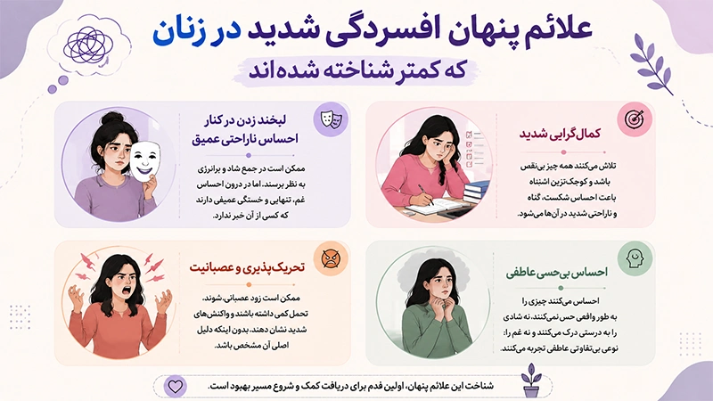 علائم افسردگی در زنان