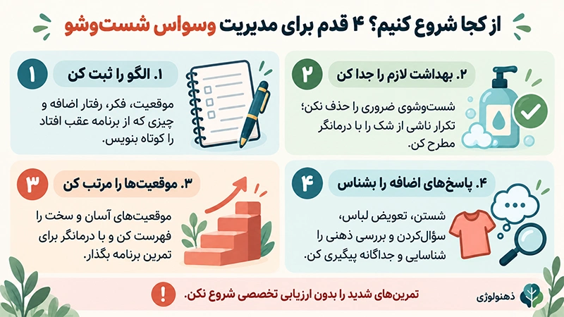  ترک وسواس شستشو 