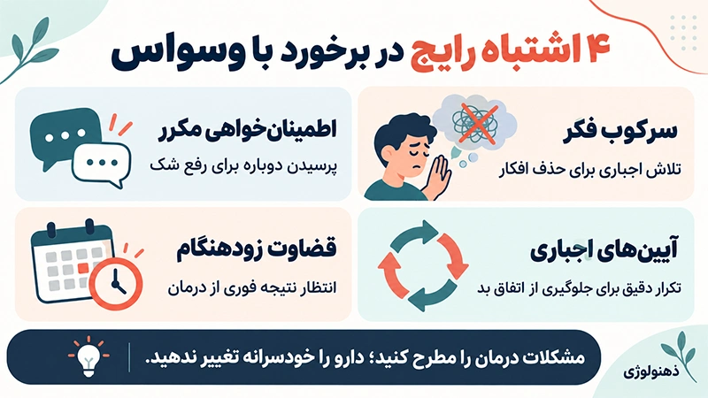 راه های مقابله با وسواس فکری